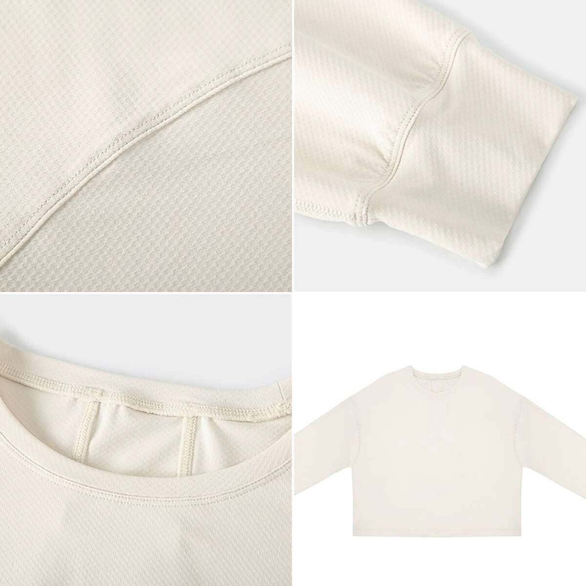 Stylish sport short women's sweatshirt SF1145 with long sleeves and breathable spandex material, perfect for yoga and active comfort.